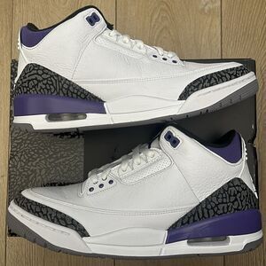 Nike Air Jordan 3 Retro Dark Iris (2022) Size 9.5